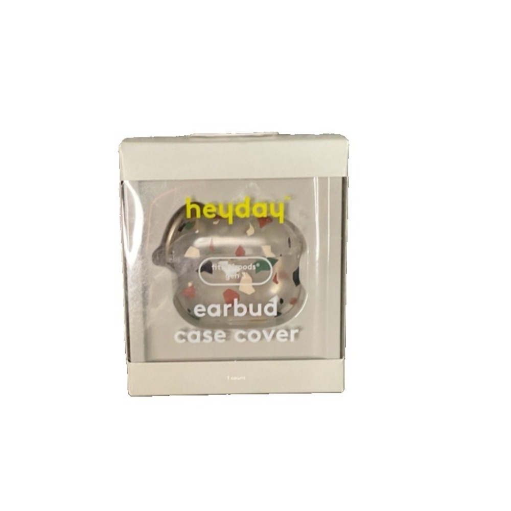 Heyday Earbud Case Cover  for Apple Fits AirPods Gen 3 NIP clear paint speck